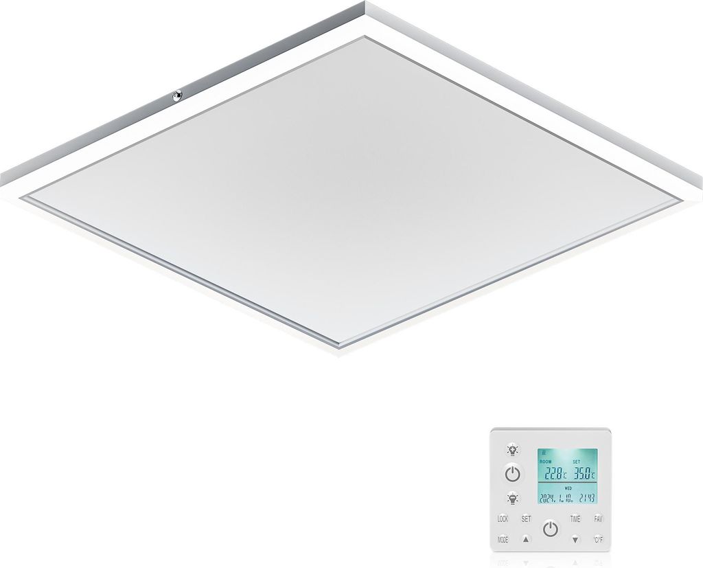 Wiltec Chauffage infrarouge plafond et éclairage LEDs – Image du produit 