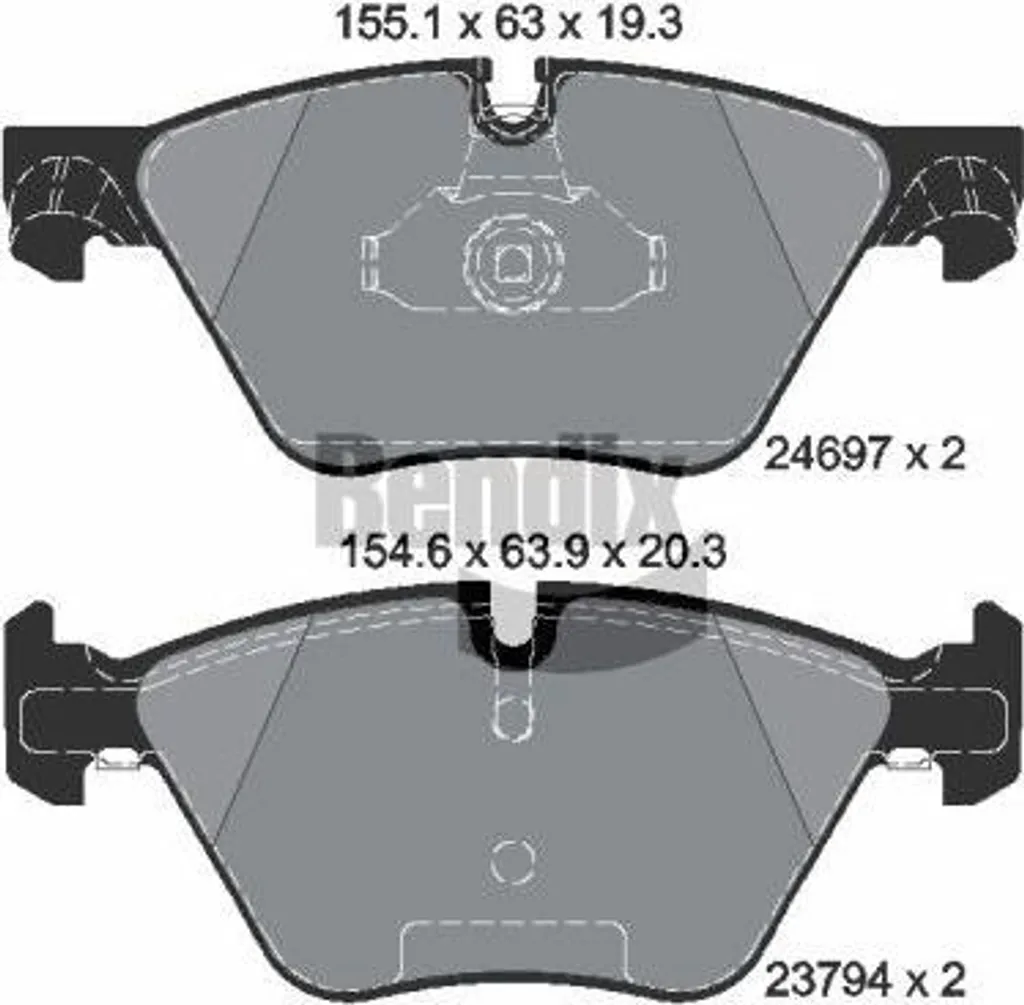 Plaquettes de frein BENDIX haute performance pour BMW F10 et F11 OE
