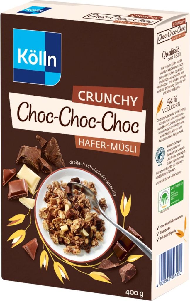 A product box for muesli.
