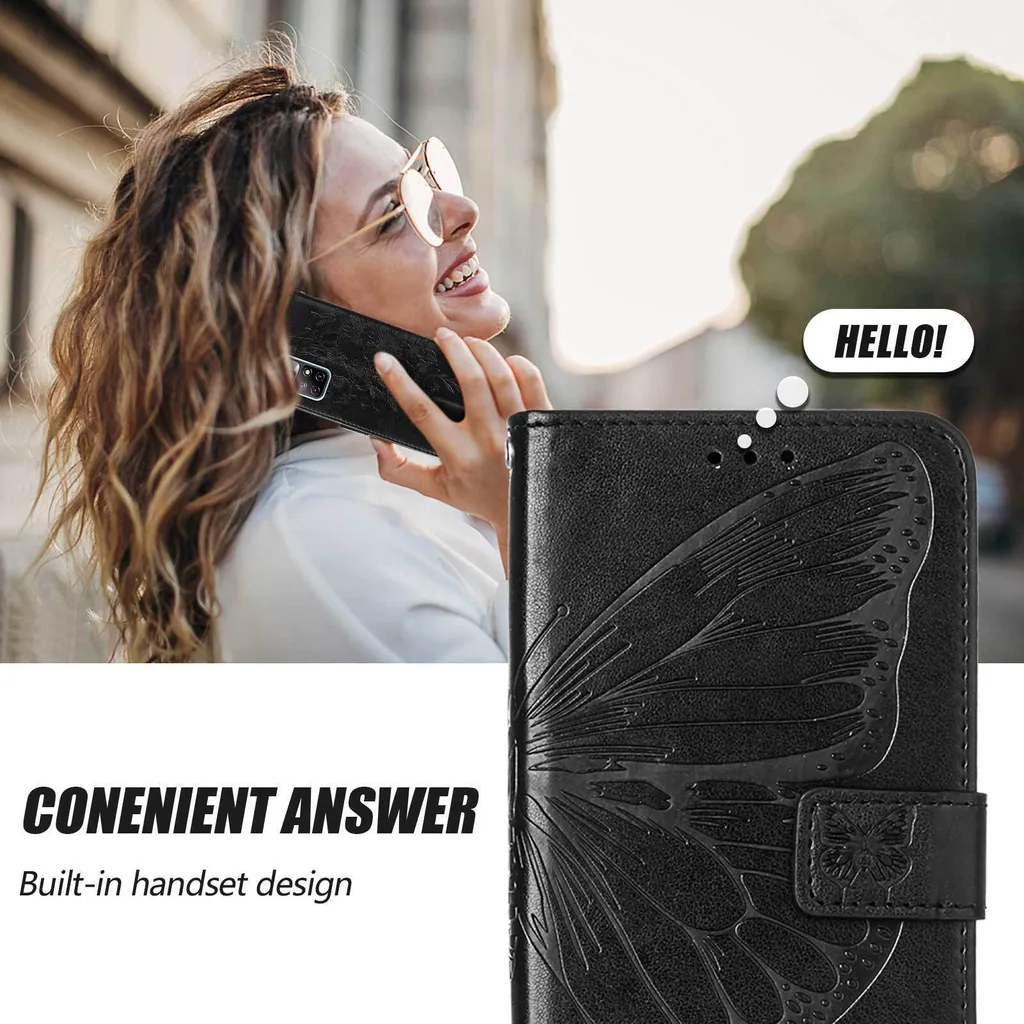 Protezione Totale Huawei Mate 60 - Cover Anti-urto in Pelle Farfalla - 6