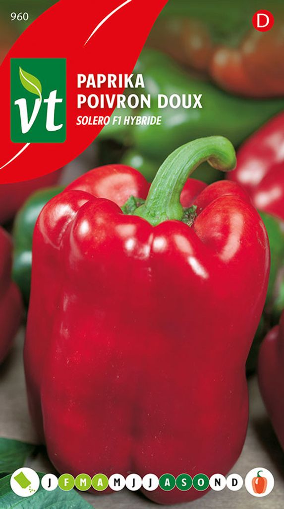 Paprika Astri Red Semena - přibližně 0,15 g | VT_960 Obrázek produktu 