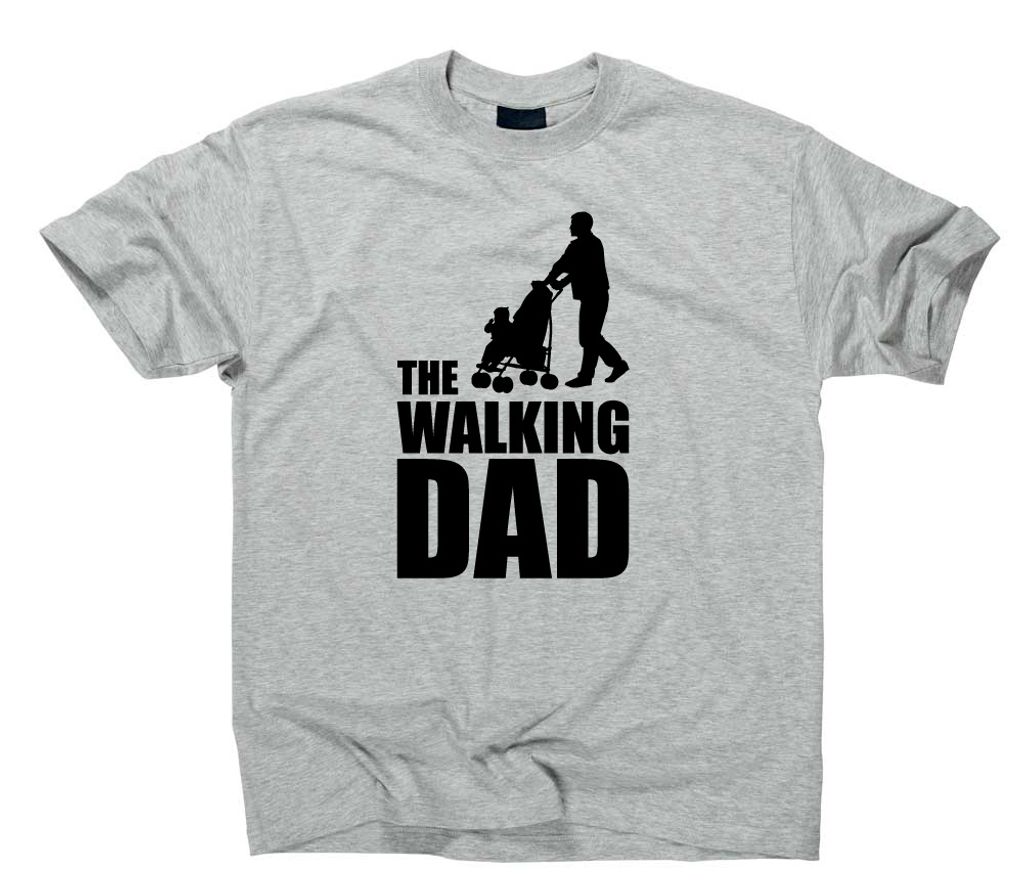 Styletex23 T-Shirt The Walking Dad Fun, sport grey, XL