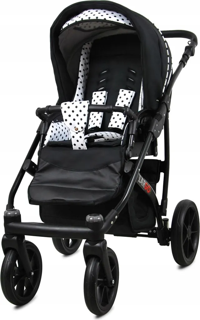 Poussette combinée trio BabyLux Largo pliable avec kit accessoires