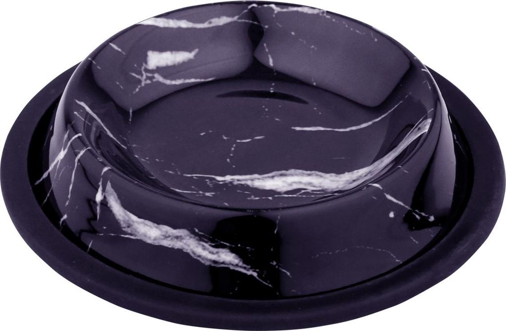 Duvo+ Hundenapf Deco Fix Marble Look schwarz