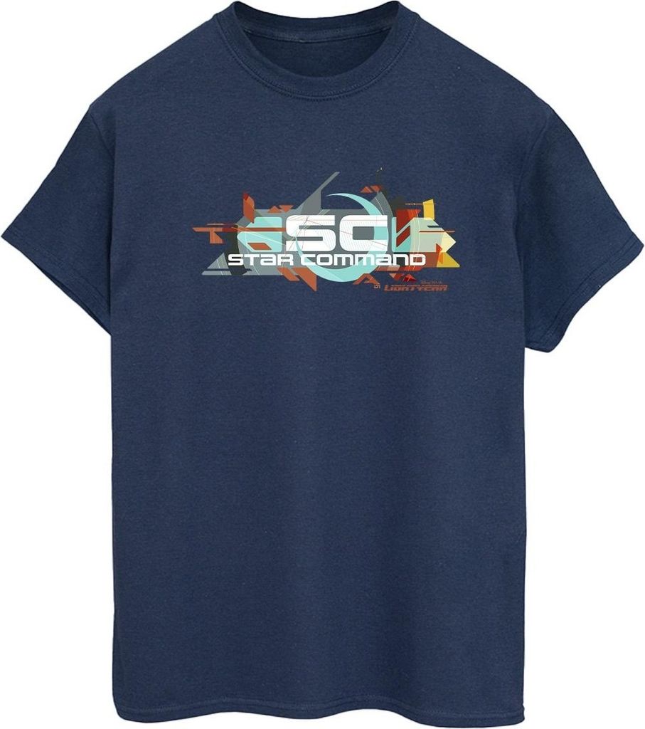 Disney - "Lightyear Star Command Graphic Title" T-Shirt für Damen BI50322 (3XL) (Marineblau)