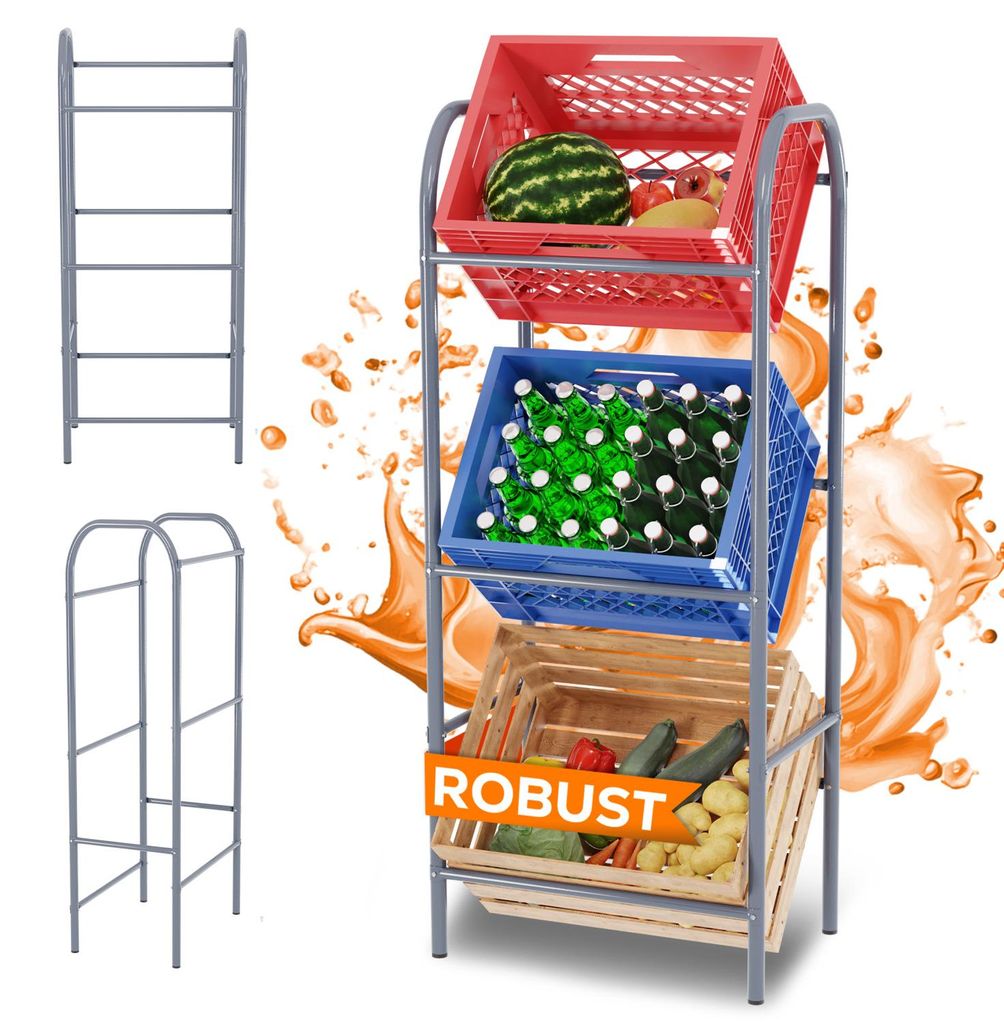 TroniTechnik® Getränkekistenregal 3 Kisten Kistenregal 3 Produktbild 