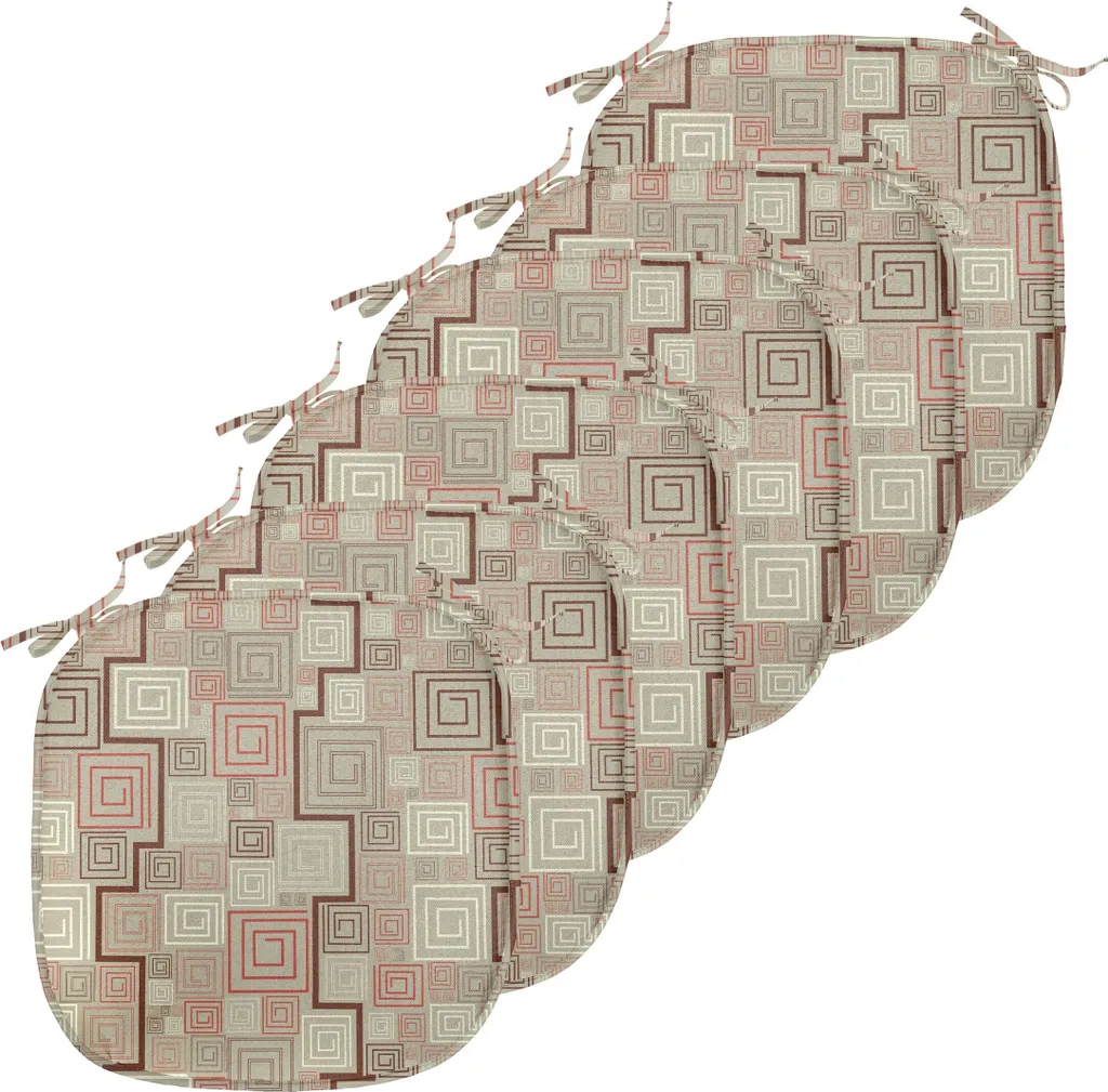 Coussin de Chaise Anti-Tache et Lavable Lot de 6 Assises de Confort