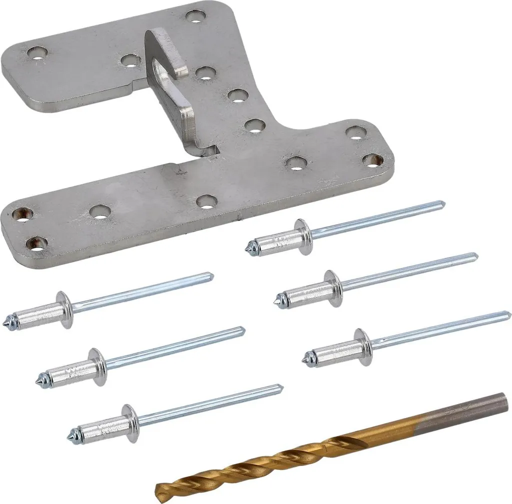 Set: Sedile anteriore per riparazione, con 6 rivetti ciechi + punta a spirale HSS