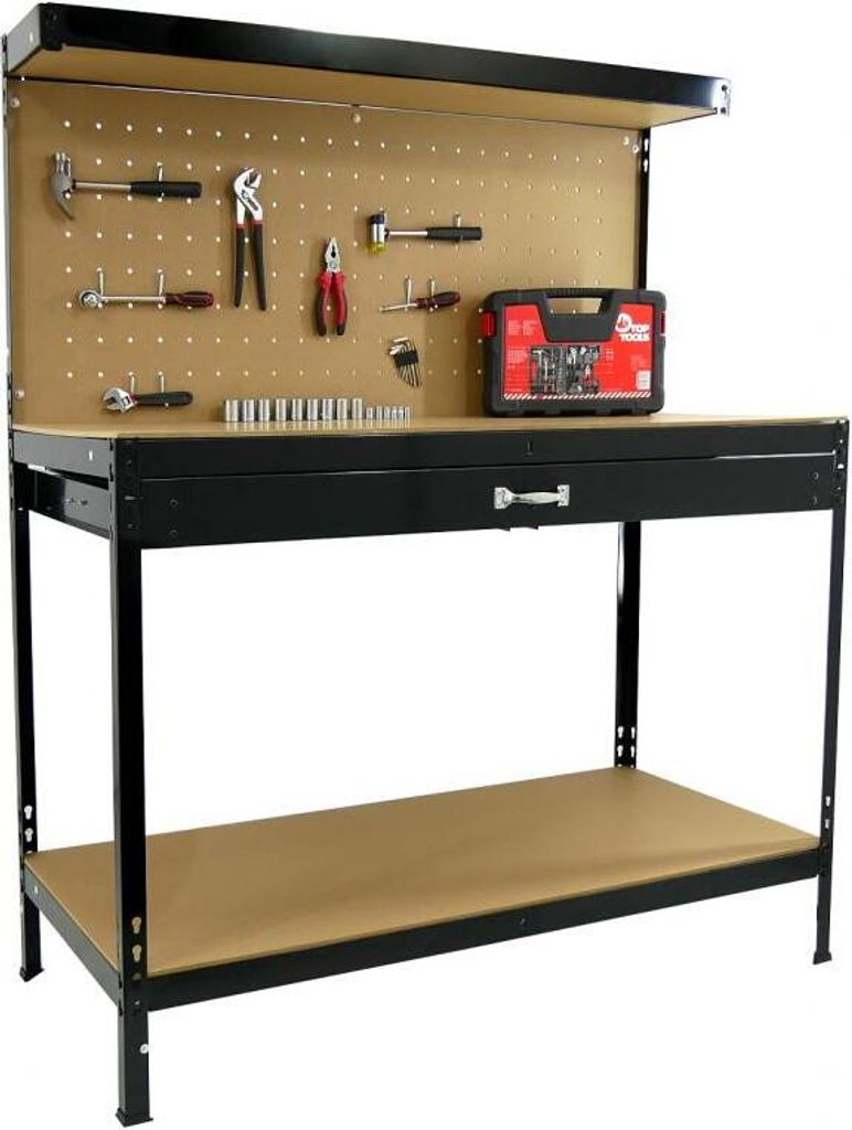 Table de travail pour atelier | 120 x 60 x 150 cm Image du produit 