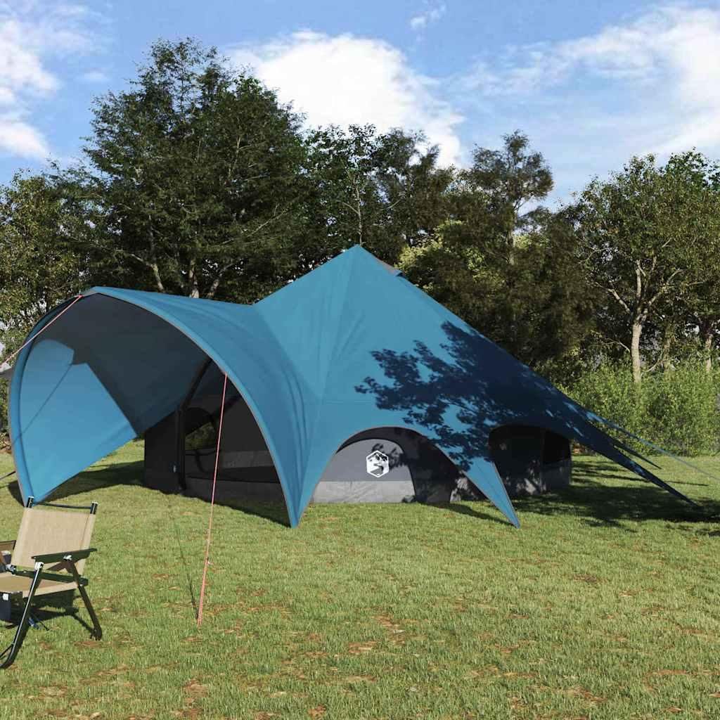 "Schlussverkauf" Teepee zelt 1 PC - Campingzelte UV-beständige - mit Dach - Blau und Grau 600x600x347 cm C15391