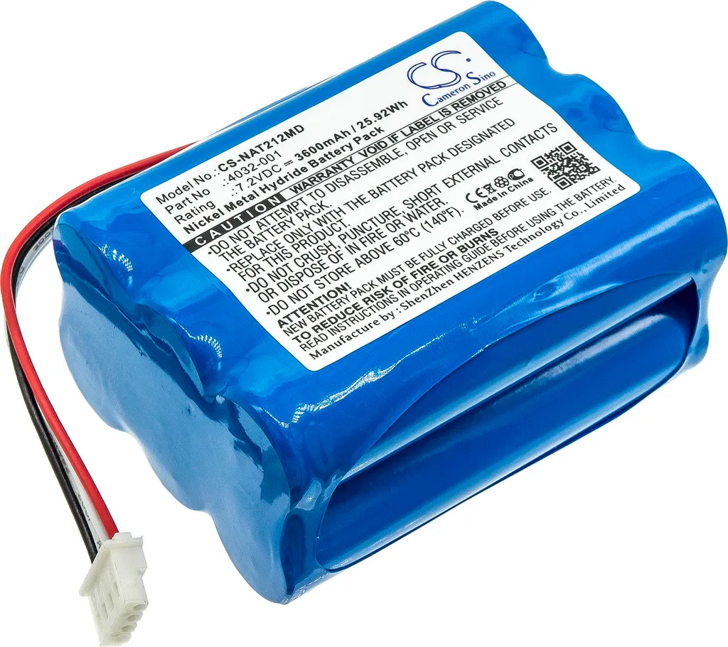 Batterie Techtek pour oxymètre Nonin 2120 et modèles 7500FO ou 9600
