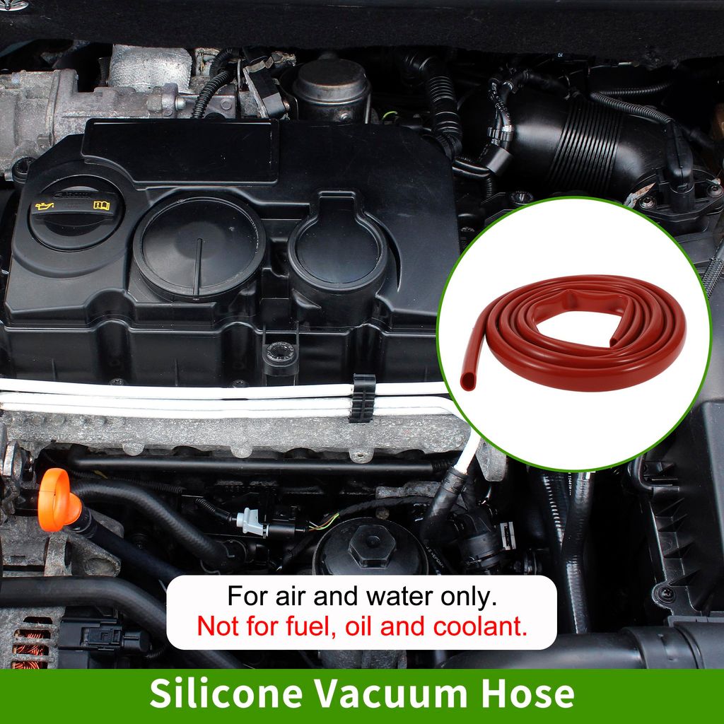12Ft 13/16" 20mm ID 2mm Dicke Silikon-Vakuumschlauch Hochtemperatur-Automobil-Vakuumschlauch 1 Stück