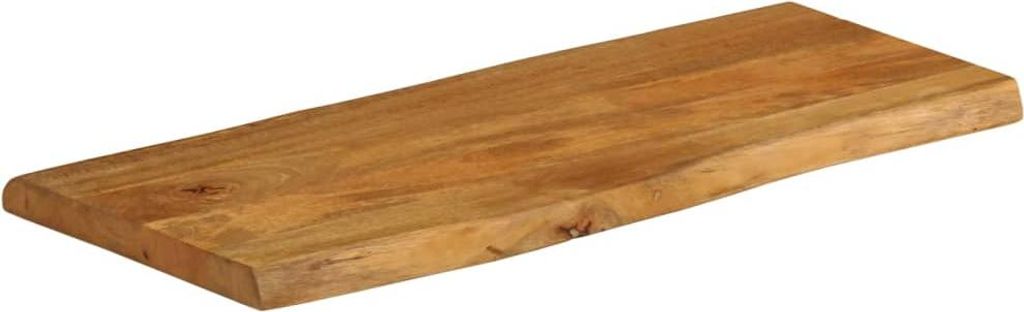 vidaXL Tischplatte mit Baumkante 80x40x2,5 cm Massivholz Mango