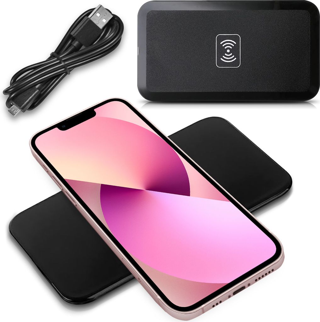 QI Wireless Schnell Ladegerät Apple iPhone 13 / Mini Kabelloses Induktives Laden