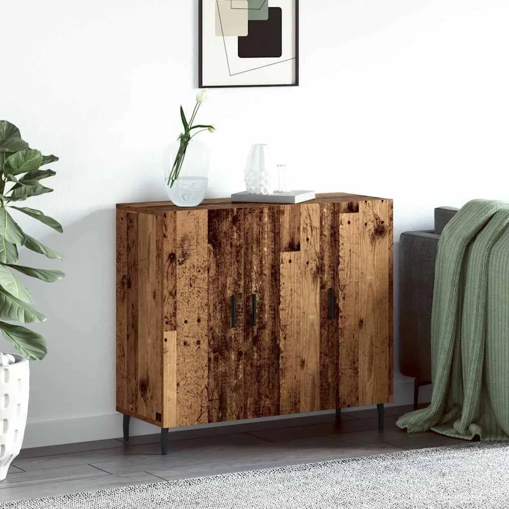 Vetrina design marrone 90 x 34 x 80 cm in legno - Cassettiere 2025 Nuovo5772868 1pacco
