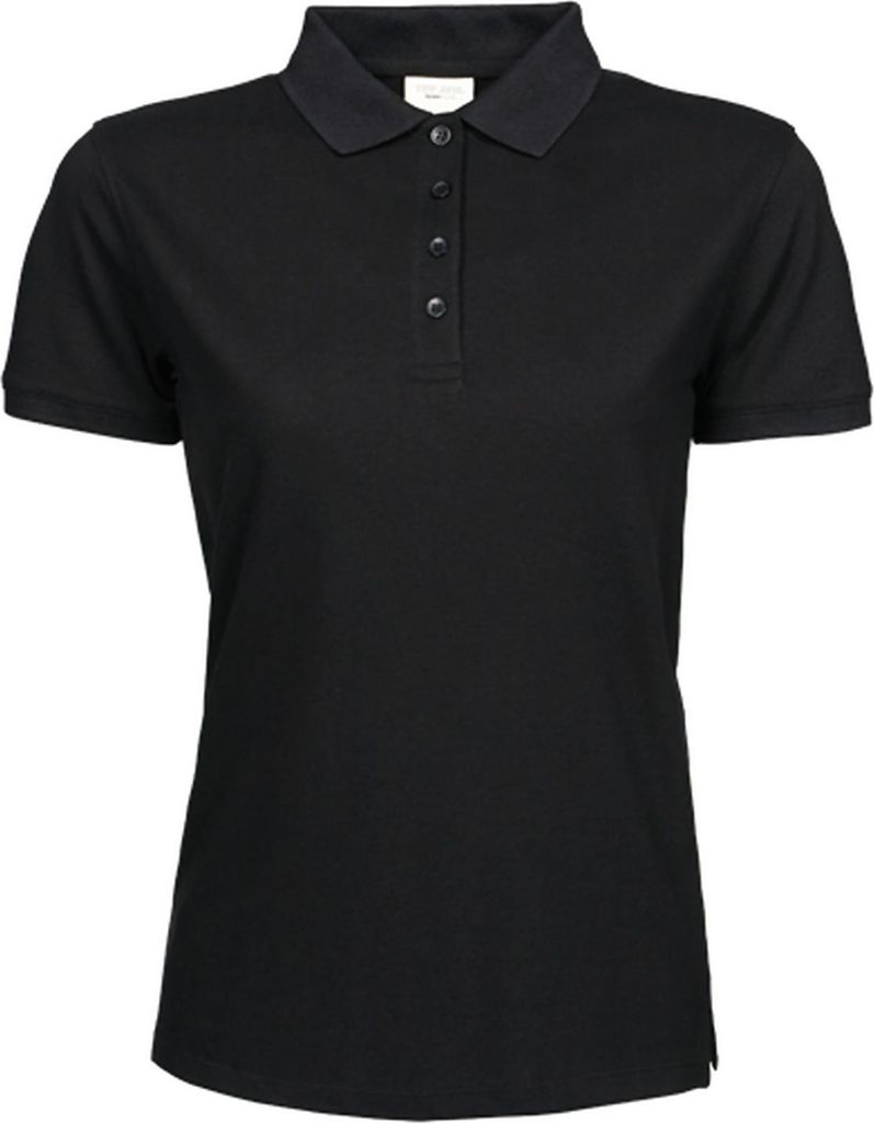 Tee Jays 1401 | Ladies Heavy Poloshirt Piqué - Bis 60 °C waschbar - Farbe: Black - Größe: S