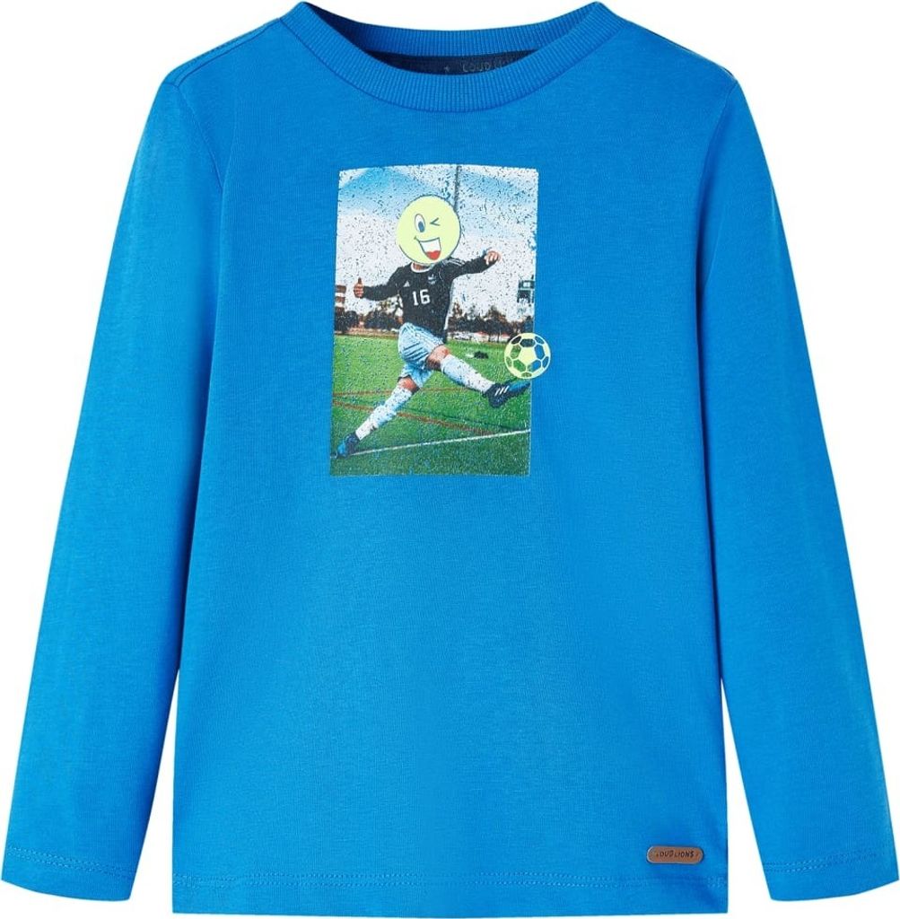 Kinder-Langarmshirt Kobaltblau 116 Produktbild 