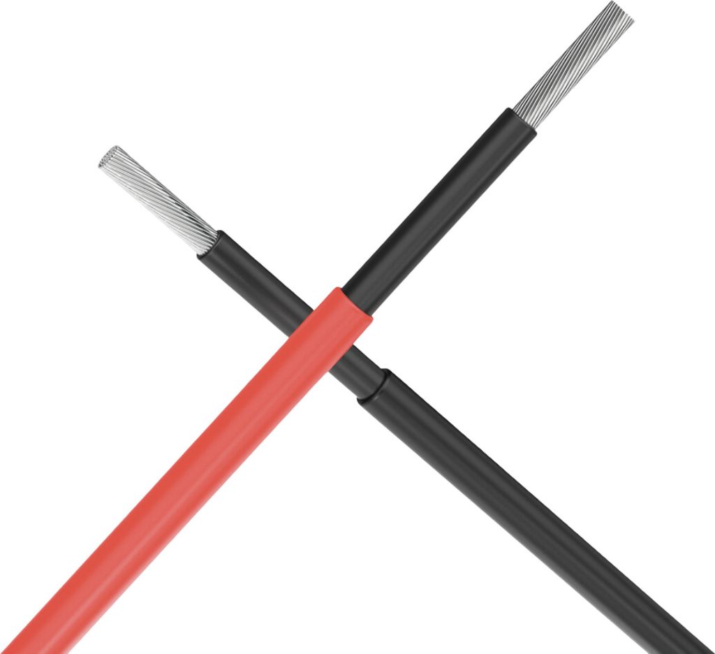 Solarkabel Verlängerungskabel Rot/Schwarz 4 - 6mm² mit Produktbild 3