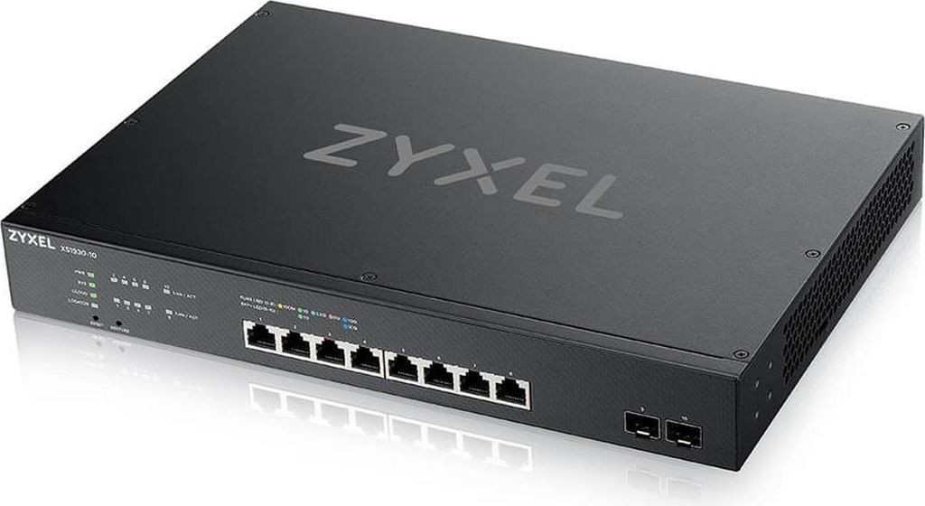 ZyXEL XS1930-10 - Switch - Smart - 8 x 100/1000/2.5G/5G/10GBase-T + 2 x 10 Gigabit SFP+