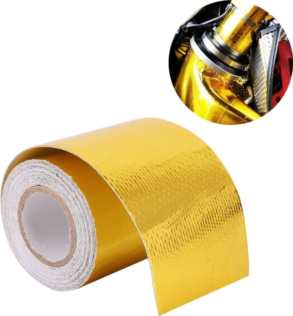5m Auspuff Auto Motor Auspuff Hitzeschild Aluminium Folie Papier Wärmebeständige Wrap