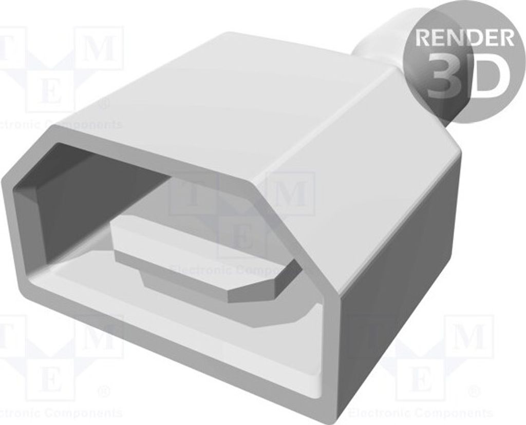 2x Verbinder: flach männlich 0,8mm 0,32÷0,82mm2 6,3mm isoliert 2-520102-2 Isolier