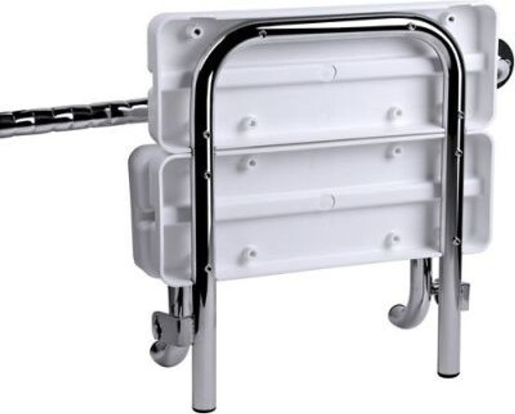 Duschklappsitz mit Rückenlehne und hoher Belastungskapazität FRELU