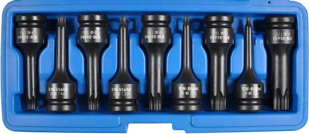 Kit embouts Torx de force pour réparation châssis et freins 1/2"