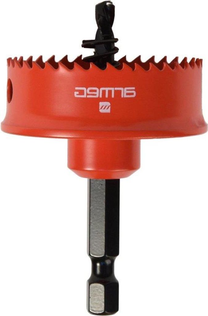 Rote Stahl-Lochschere 38 mm - Werkzeug