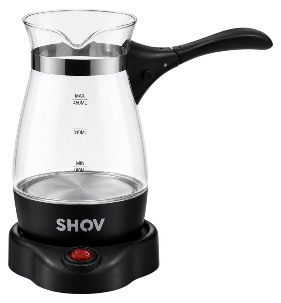 SHOV KONYA Glas-Mokkakocher 450 ml – 600 W | Türkischer Produktbild 