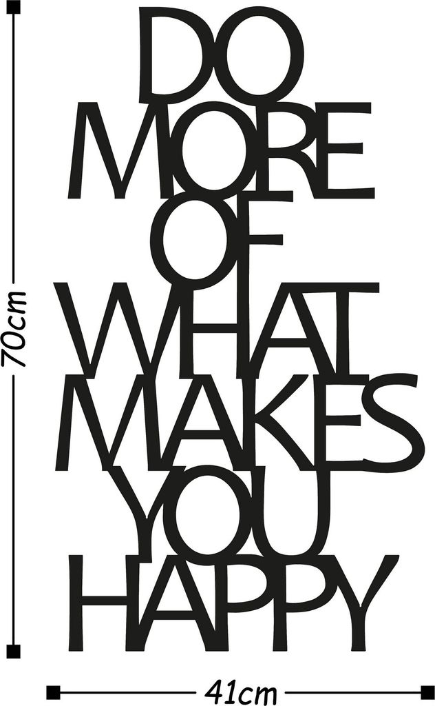 Wallity, Do More Of What Makes You Happy, 41 x 70 cm, Produktbild 3