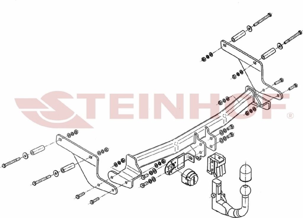 Z547622 Anhängerkupplung passend für RENAULT Captur I 2013-2017 abnehmbar