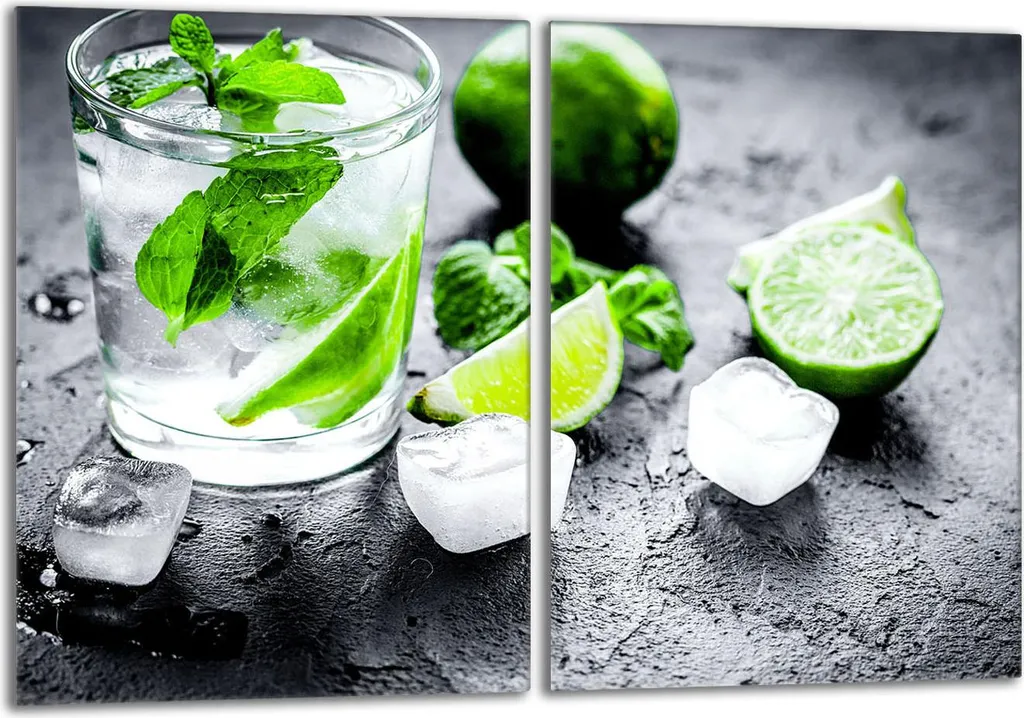 Set 2 Piastre Copri Piano Cottura 40x52 cm Vetro Temperato Lime Ice