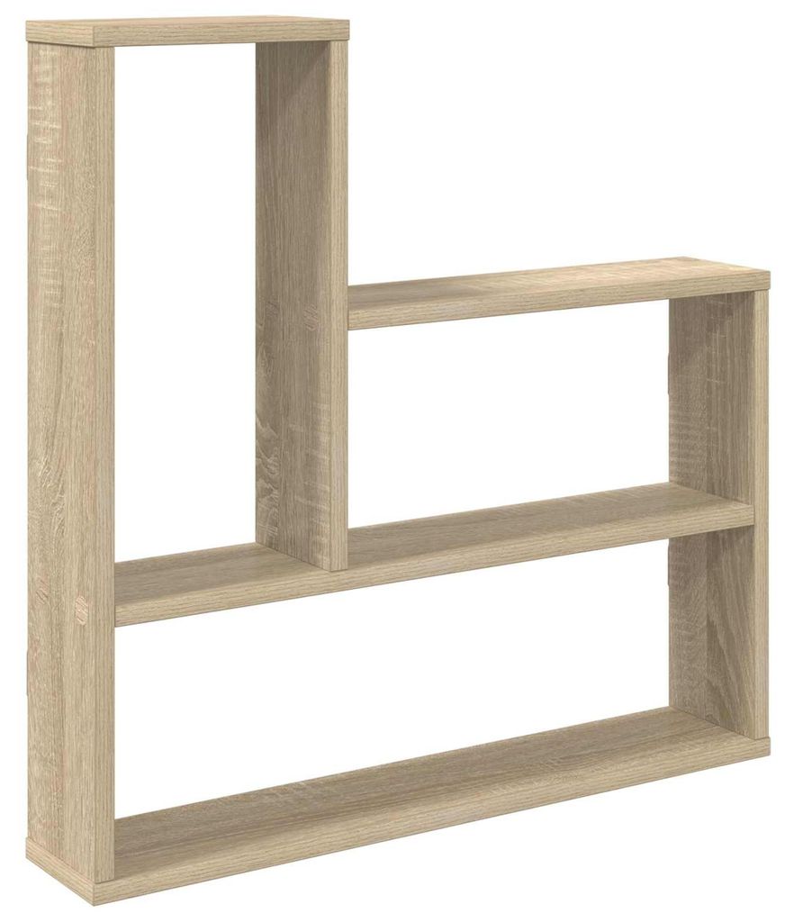 vidaXL Nástěnná police Sonoma, dubový Imitace, 60 x 11 x 60 Obrázek produktu 