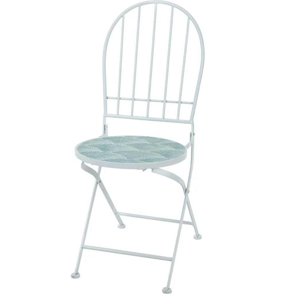 Petite chaise de balcon 38x38x90 cm anti-rouille pour espaces étroits