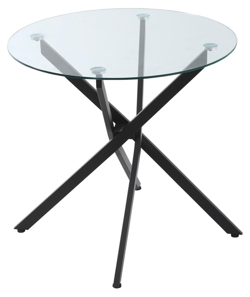 HOMCOM Eettafel, ronde keukentafel voor 4 personen, ronde Productafbeelding 