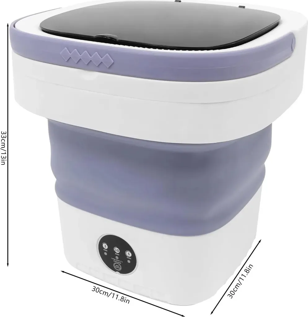 Mini lave-linge portable 12L : la solution pliante pour linge délicat - 10