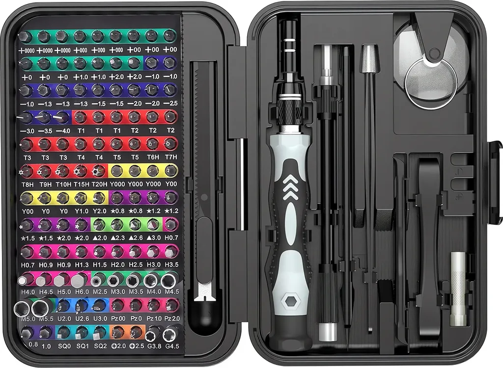 Bigstren 25804 Set Strumenti Riparazione Elettronica 133 pz Professionale