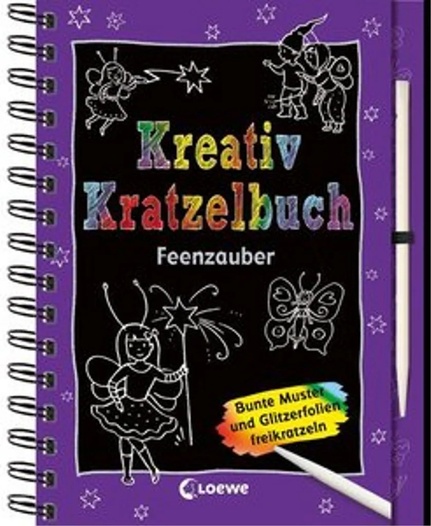 Livre à gratter Magie des fées pour dessiner sans faire de tâche