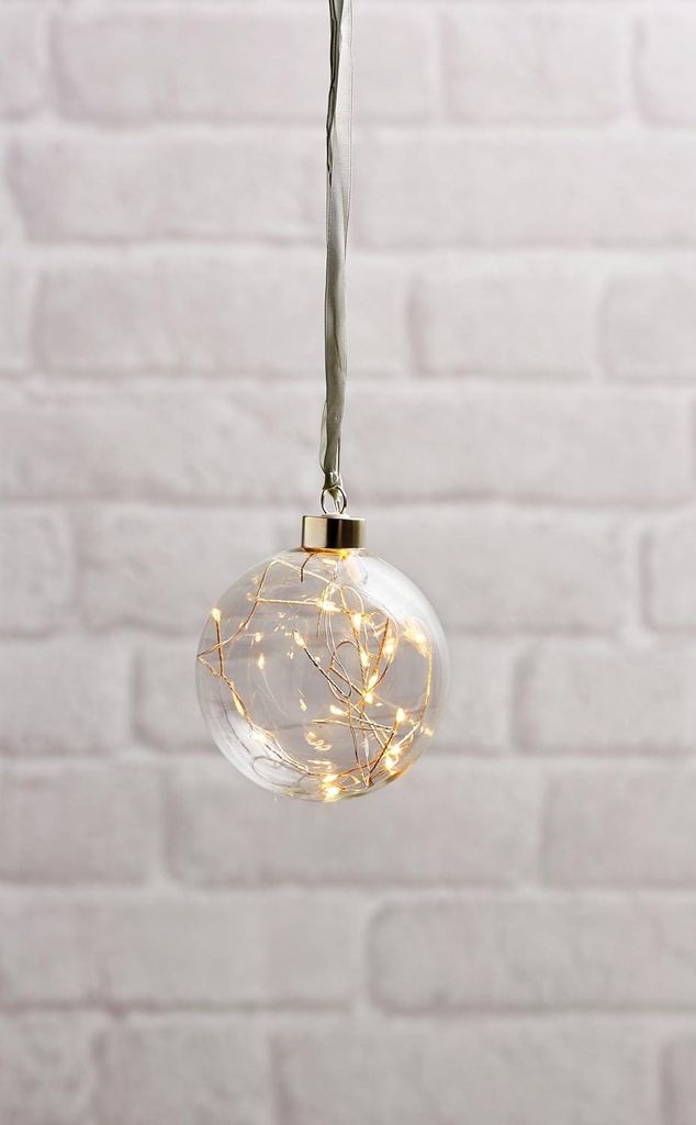 Weihnachtskugel Eglo beleuchtet LED 10 cm klar Produktbild 