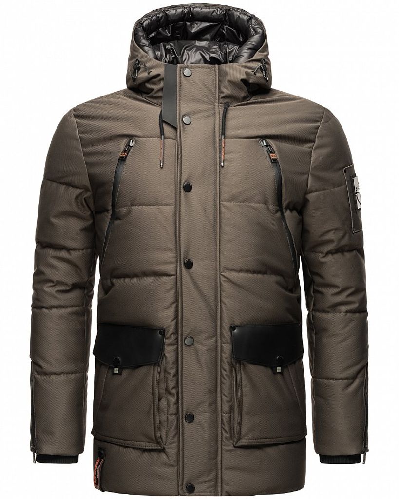 Stone Harbour warme Herren Winterjacke Parka Outdoor Luxus Doppel Kapuze Mitjaa Anthrazit Gr. 54 - XXL