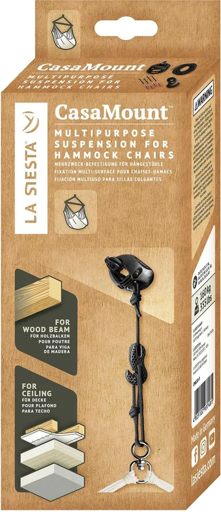Set de Fixation Ajustable avec Crochet SmartHook pour Hamac-Chaise