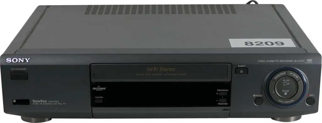 Magnétoscope VHS Sony SLV-E717VC Enregistreur Vidéo Haute Fidélité Noir