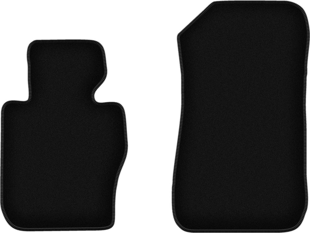 Wielganizator Velours-Autoteppiche vorne – passend für BMW 3 E91 xDrive (Kombi, Touring, Bj. 2004-2011) – schwarz, passgenau, mit Befestigunge...