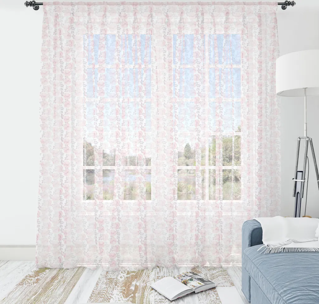 Arazzo Floreale Setoso 274x274 - Motivo Romantico Rose Pastello