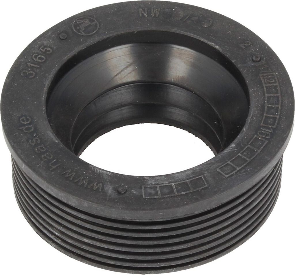 Gummimanschette für Gussrohr Abflussrohr Außen Ø 60 mm x Innen Ø 40 mm