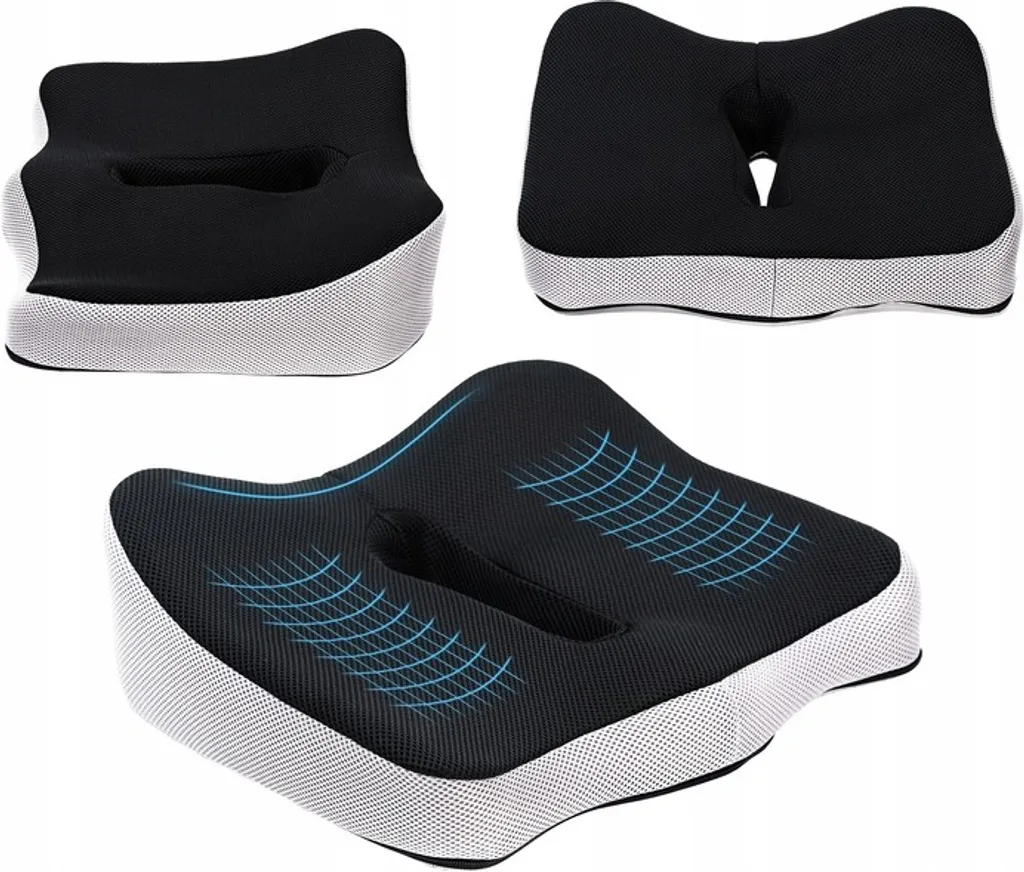 Coussin coccyx pour fauteuil de bureau et siège auto - Confort Total