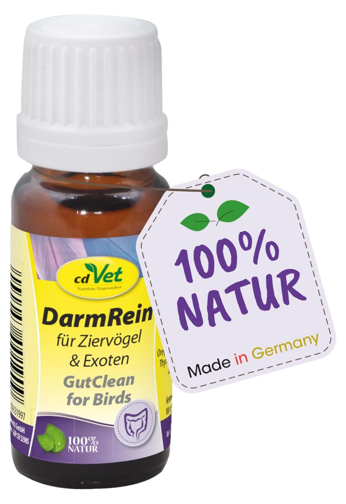 Cdvet DarmRein Ziervogel 10 ml - 1 litro Immagine del prodotto 