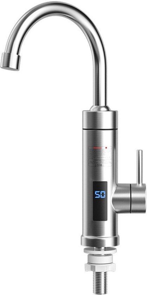 Elektrische waterkraan für Küchen - Direkt warmes Wasser (3 Sekunden) - Doppelverwendung für warmes und kaltes Wasser