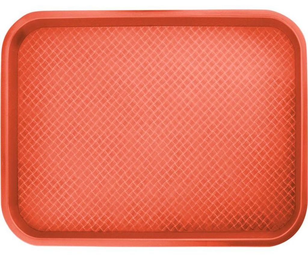 Fast Food Tablett 350 x 450 mm, rot