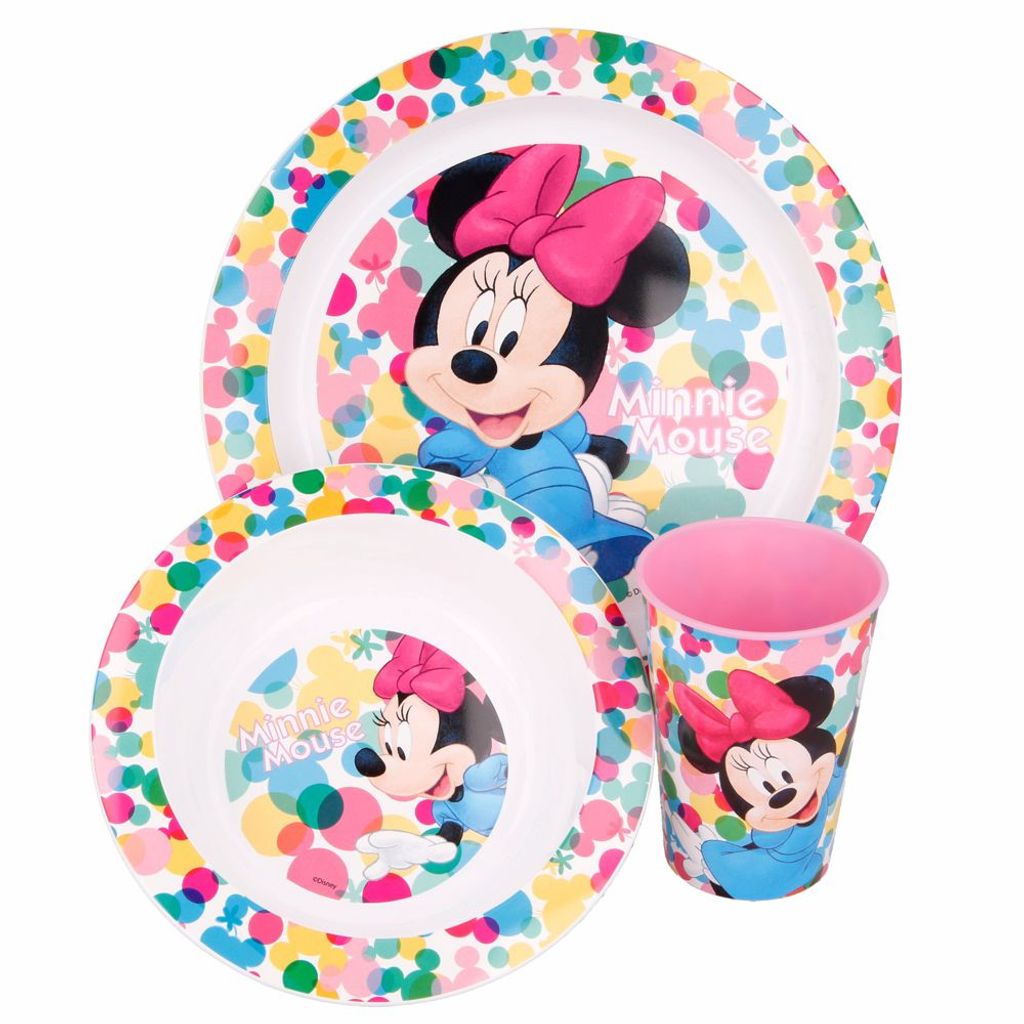 Kinder Geschirrset Disney Minnie Maus Geschirrset 